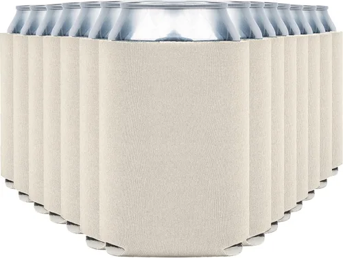 Vista 37 de Fundas enfriadoras de latas de cerveza en blanco (paquete de 14) fundas enfriadoras de latas de cerveza con aislamiento suave - Fundas negras lisas