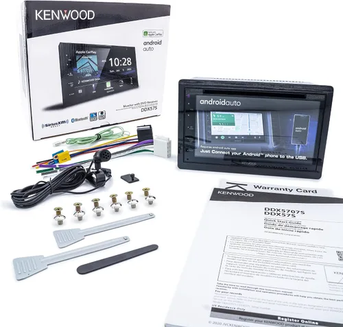 Vista 7 de KENWOOD DDX5707S - Estéreo de coche con DVD doble DIN con Apple Carplay y Android Auto, pantalla táctil de 6.8 pulgadas, Bluetooth, entrada
