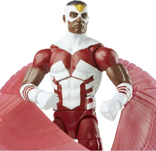 Vista 4 de Marvel Legends Series Marvel's Falcon - Figura de acción de 6 pulgadas con embalaje retro juguete, 3 accesorios