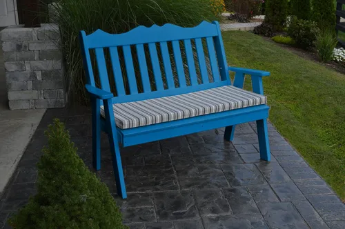 Vista 12 de A & L Furniture Poly Royal - Banco inglés, color azul aruba Azul (Aruba Blue)