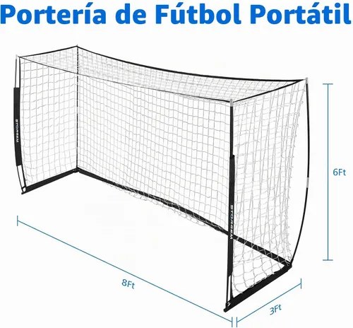 Vista 7 de Storgem Soccer Goal for Backyard with Bow Frame, Collapsible Metal Base