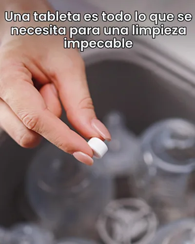 Vista 2 de GROWNSY Comprimidos oficiales para lavar botellas de detergente 130 piezas