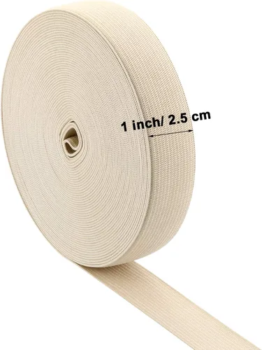 Vista 4 de EBOOT 1 carrete elástico (1 pulgada x 11 yarda, beige)
