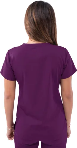 Vista 2 de Adar Pro - Ropa quirúrgica para mujer, camisa con cuello en V
