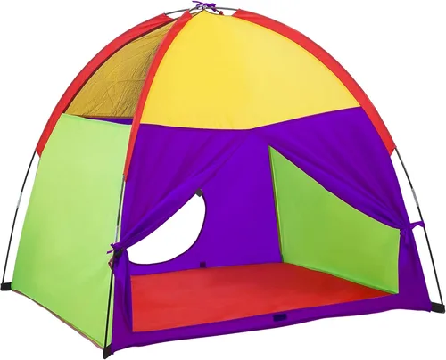 Vista 7 de ATDAWN Tienda de Juegos para Niños, Tienda Desplegable para Niños, Área de Juego para Acampar, Casa de Juegos para Interiores y Exteriores