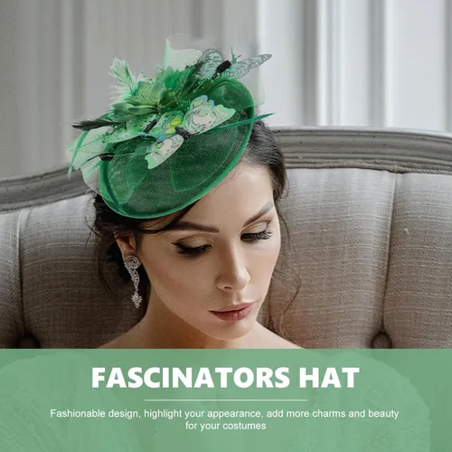 Vista 4 de FRCOLOR Tocado con diseño de mariposas para fiesta de té