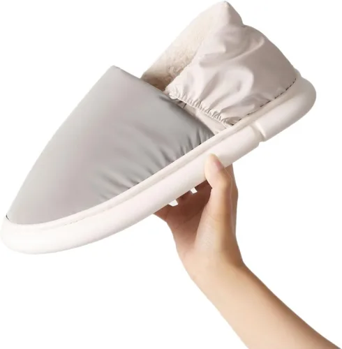 Vista 8 de Pantuflas de calefacción USB, pantuflas eléctricas USB calentadas, pantuflas cálidas alimentadas por batería, pantuflas eléctricas con calor