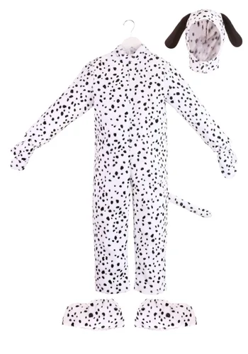 Vista 2 de Disfraz mono de dálmata para niños Multicolor