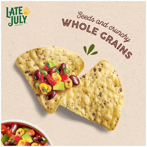 Vista 5 de LATE JULY Snacks - Chips de tortilla orgánica de mojo verde suave, 7.5 onzas (paquete de 12)