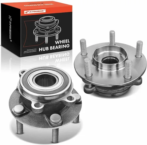 Vista 10 de A-Premium Cojinete de rueda delantera y conjunto de cubo con 5 lengüetas compatible con Mazda CX-5 2013-2022, 6 2014-2019
