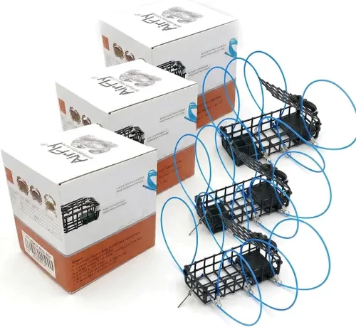 Vista 10 de AirFly Castable Crab Trap for Pier, Jetty & Surf - 6-Loop Fishing Pole Crab Trap Dungeness, Blue & Rock Crabs Lead-Free CA, OR, WA, MD & FL