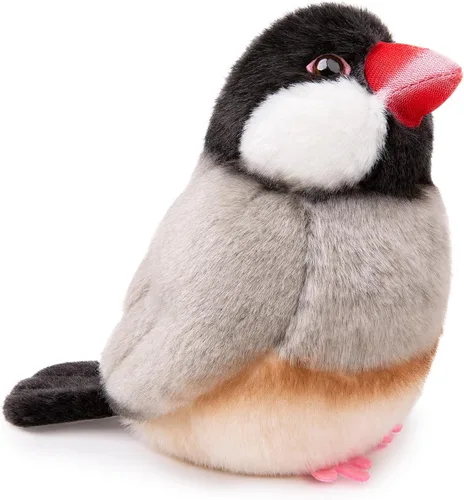 Vista 11 de Tiny Heart Juguete de peluche de pájaro de teta azul de simulación, realista, 5.51 pulgadas, suave y lindo para niños y niñas, regalos