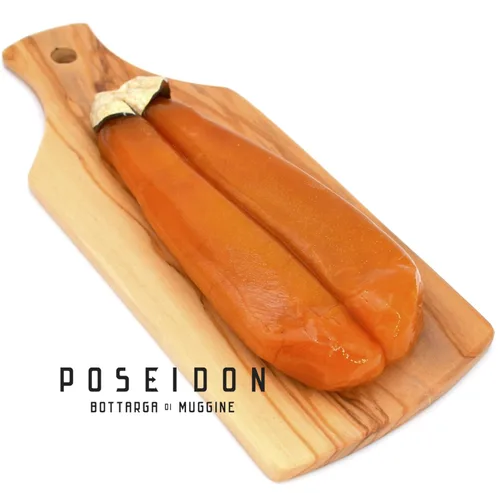 Vista 2 de Poseidon - Bottarga entera premium - Bottarga italiana clásica producida en la isla de "Cerdeña" - 2.46 ~ 3.5 oz