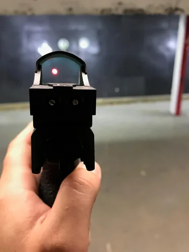 Vista 9 de ADE Advanced Optics RD3-009 5 MOA - Mira de punto rojo con placa de montaje para pistolas Smith & Wesson MP M&P, M&P 2.0, SD9VE, SD40VE + montaje
