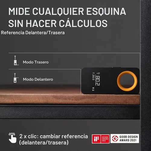 Vista 9 de HOTO Herramienta de medición láser de tamaño bolsillo, regalo de cumpleaños