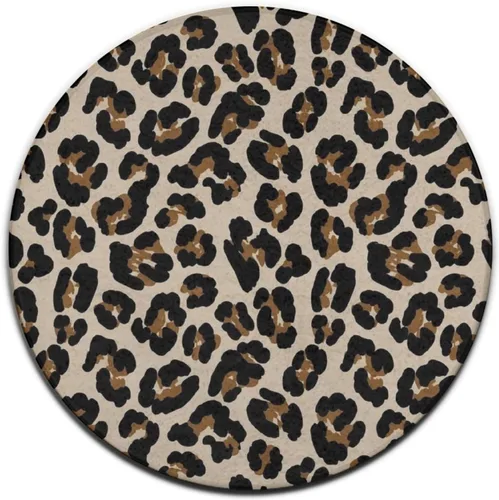 Vista 13 de Alfombra de yoga redonda suave, alfombra grande para decoración del hogar, antideslizante, lavable a máquina, alfombra circular de cocina y oficina