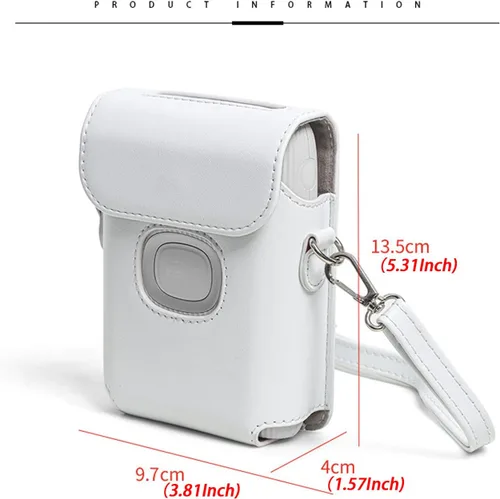 Vista 6 de Mini Link 2 Funda para cámara Fujifilm Instax Mini Link 2 Smartphone Accesorios de impresora fotográfica PU cuero bolsa de hombro cubierta