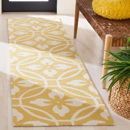 Vista 17 de SAFAVIEH Four Seasons Collection FRS236E - Alfombra de pasillo floral con gancho a mano, 2 pies 3 pulgadas x 8 pies, color chocolate y marfil