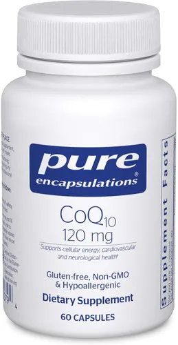 Vista 9 de Pure Encapsulations CoQ10 120 mg - Suplemento de coenzima Q10 para la salud cardíaca, energía, antioxidantes, salud cerebral y de la memoria - Salud
