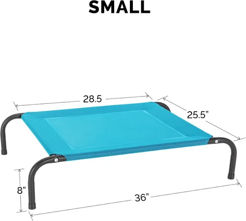 Vista 3 de FurHaven Cunas elevadas para mascotas – Hamaca de malla de nailon refrescante y transpirable para perros pequeños y gatos, fácil de montar, duradera