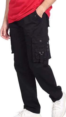 Vista 5 de Nothinchan Mens Lightweight Cargo Outdoor Relaxed Fit Cotton Casual Work Pants with Pocket