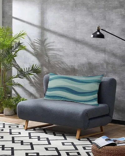 Vista 3 de Fundas de almohada geométricas abstractas tamaño King, fundas de almohada suaves decorativas para sofá de cuerpo largo lumbar con cierre de sobre