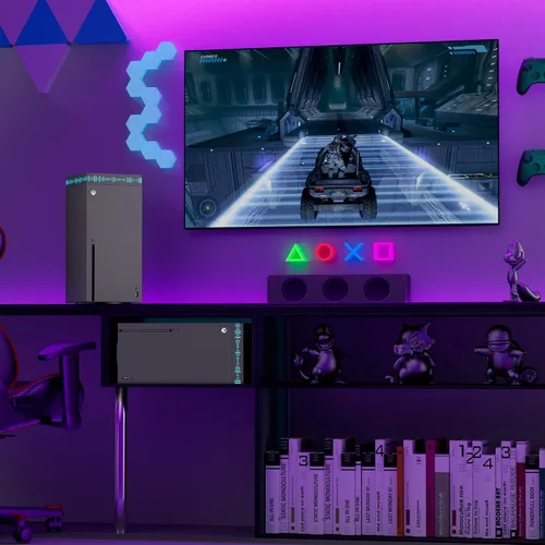 Vista 7 de Narati Ventilador de refrigeración para tira de luz Xbox Series X RGB y 3 ganchos desmontables, sistema de enfriamiento de ventilador superior 4