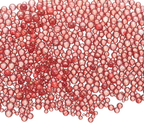 Vista 18 de Cuentas de vidrio iridiscente diminutas de burbuja, 0.4-3mm 10g Cuentas redondas micro mini transparentes sin agujero en forma de gota de agua