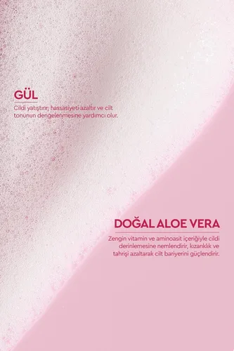 Vista 5 de OTACI Rose Passion - Espuma limpiadora facial, 100% natural, rosa de damasco y aloe vera, lavado facial vegano para limpieza profunda suave