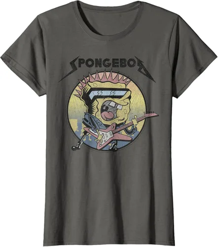Vista 5 de SpongeBob SquarePants Camiseta de manga corta Heavy Metal Rock