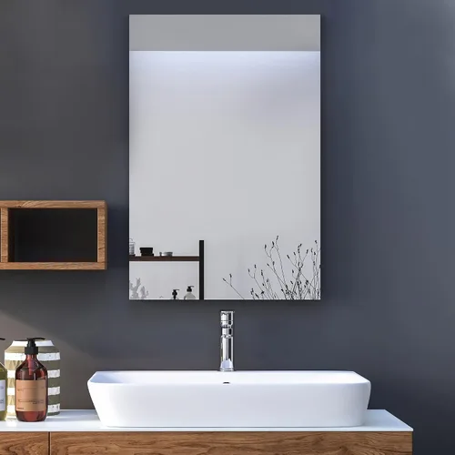 Vista 9 de Paneles de espejo de corte personalizado a tu tamaño exacto – Vidrio sin marco de 1/4 o 1/8 pulgadas de grosor para pared de baño, tocador