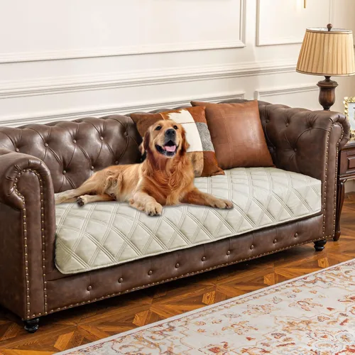 Vista 33 de Ameritex Funda impermeable para cama de perro, manta para mascotas con parte trasera antideslizante para muebles, cama, sofá