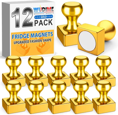 Vista 8 de 12 Piezas Imanes Negros para Refrigerador, Imanes para Refrigerador, Imanes para Pizarra Blanca, Imanes para Refrigerador para Adultos, Imanes