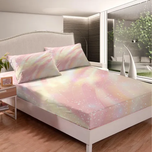 Vista 15 de Sábana bajera ajustable con diseño floral botánico para habitación de niños, diseño floral botánico para habitación de niños, diseño de ramas