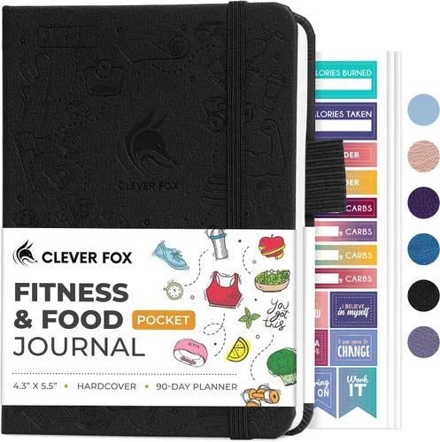 Vista 10 de Clever Fox Diario de fitness & Food – Planificador de nutrición y entrenamiento para mujeres y hombres – Libro de registro de ejercicio de dieta