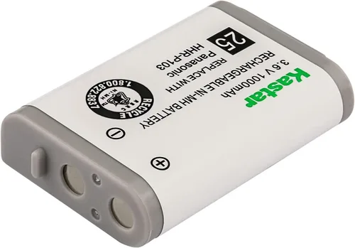 Vista 2 de Kastar Paquete de 1 batería de repuesto HHR-P103 para Panasonic KXTGA230S KX-TGA230W KXTGA230W KX-TGA2352 KXTGA2352 KX-TGA271 KXTGA271 KX-TGA271A