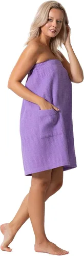 Vista 29 de Robe Direct Quick Dry, Lightweight Waffle Spa/Bath Wrap with Adjustable Closure & Elastic Top