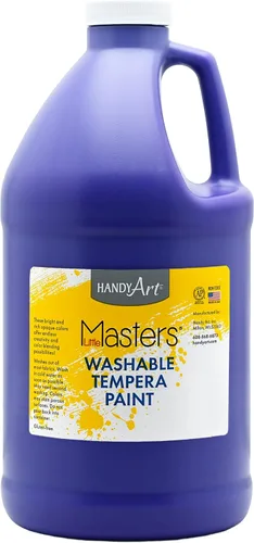 Vista 32 de Handy Art Little Masters - Pintura lavable, 16 onzas, color negro Bright & Mixable, High Opacity, Washable Colors for Classroom, Students, Kids