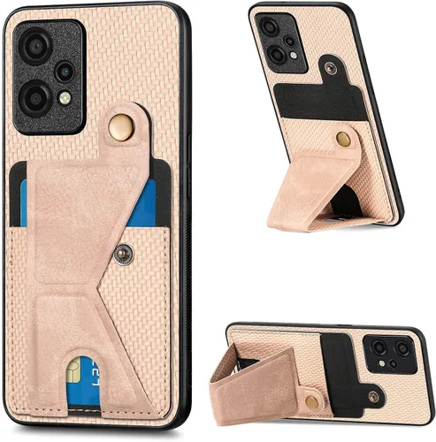 Vista 199 de Funda para Oppo K10x / OnePlus Nord CE 2 Lite 5G Funda para Realme 9 5G / 9 Pro / Q5 / V25 Funda de piel sintética con ranuras para tarjetas