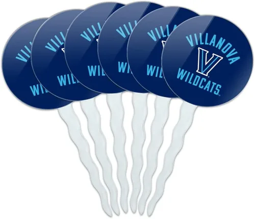Vista 115 de Abilene Christian - Juego de 6 palillos para cupcakes con logotipo secundario