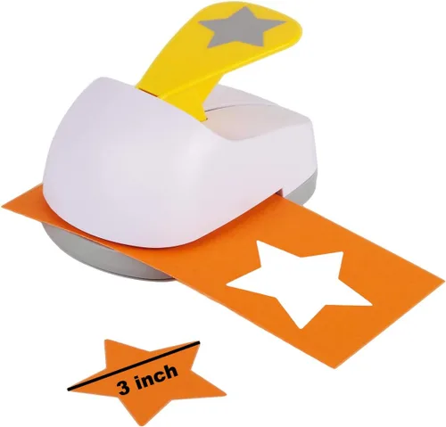 Vista 15 de Perforadora de palanca para manualidades de 3 pulgadas con forma de corazón, herramienta profesional para manualidades de papel, proyectos