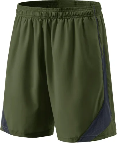 Vista 8 de TSLA Men's Active Running Shorts, Training Exercise Workout Shorts, Quick Dry Gym Athletic Performance Shorts with Pockets