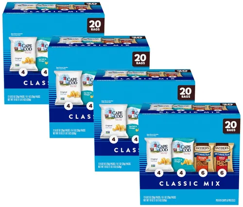 Vista 8 de Snyder's of Hanover and Cape Cod Classic Mix - Paquete variado, 20 bolsas de aperitivos