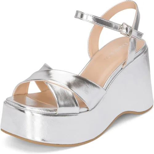 Vista 2 de Chariot & Co -Daystar- Sandalias de verano de moda con plataforma y correa al tobillo para mujer