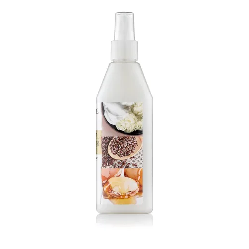 Vista 2 de Creme of Nature Definidor y potenciador de rizos de doble servicio con mezcla de mantequilla, linaza y aceite de argán, spray hidratante