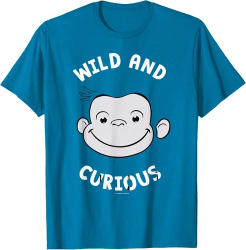 Vista 10 de Curious George Camiseta Big Face Wild and Curious Negro