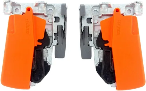 Vista 2 de Blum Tandem front-locking dispositivo estándar para B563 y de plástico naranja B569 Series (Pack de 5 pares)