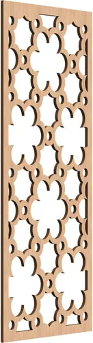 Vista 98 de 9 3/8"W x 24 3/8"H x 1/4"T Southgate Decorativos Paneles De Pared De Madera Calado, Abedul