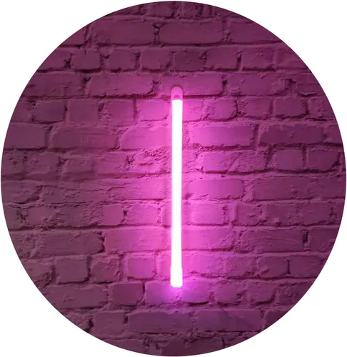 Vista 33 de Letrero de neón, letras de neón, letras del alfabeto de neón iluminadas, letras con luces LED, letras de marquesina iluminadas, batería, USB, rosa