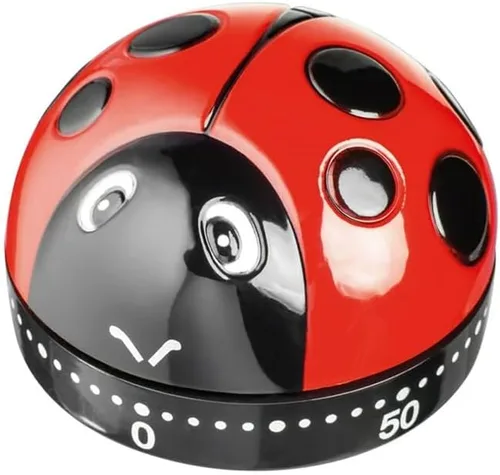 Vista 8 de Temporizador mecánico de cocina Ladybug de 60 minutos, alarma